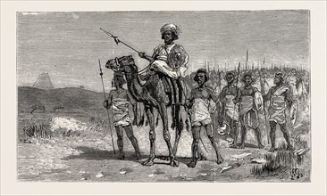 THE REBELLION IN THE SOUDAN (SUDAN): OSMAN DIGNA MARCHING AGAINST THE EGYPTIAN FORCES