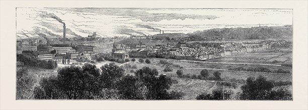 SALTAIRE, FROM THE NORTH WEST, NEAR SHIPLEY GLEN