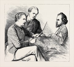 THE NEW ASSOCIATES OF THE ROYAL ACADEMY: MARCUS STONE, A.R.A. (LEFT), MR. W.W. OULESS, A.R.A.