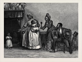 "AUNT CHLOE'S VISIT" FROM A PICTURE BY A.E. EMSLIE