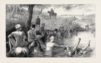 THE WAR IN THE EAST, WITH THE RUSSIANS ON THE DANUBE: A COSSACK BATH