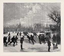 SKATING AT OXFORD, 1870