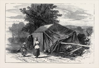 ENCAMPMENT OF THE "COUNTESS," 1868