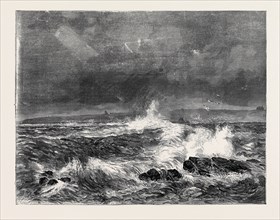 WICK HARBOUR DURING THE LATE STORM, 1870