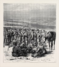 THE VOLUNTEER REVIEW AT BRIGHTON, "STAND EASY", 1870