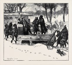 A BOSTON SNOW PLOUGH, 1870
