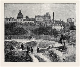 NORTHERN PORTION OF THE GALLO-ROMAN REMAINS OF AN AMPHITHEATRE AT PARIS, 1870