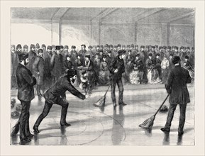 PRINCE ARTHUR OPENING THE CALEDONIA CURLING RINK AT MONTREAL, CANADA, 1870