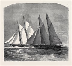 THE ANGLO-AMERICAN YACHT RACE BETWEEN THE SAPPHO AND THE CAMBRIA, 1870