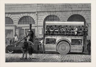 THOMSON'S ROAD STEAMER AT EDINBURGH, SCOTLAND, 1870