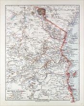 MAP OF TANZANIA, KILIMANJARO, 1899