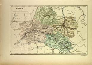 MAP OF LOIRET, FRANCE