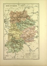 MAP OF SEINE-ET-MARNE, FRANCE