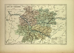 MAP OF LOT-ET-GARONNE, FRANCE