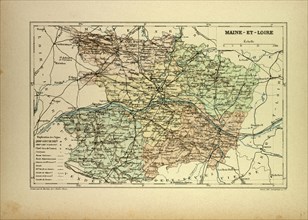 MAP OF MAINE-ET-LOIRE, FRANCE