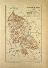 MAP OF TERRITOIRE DE BELFORT, FRANCE