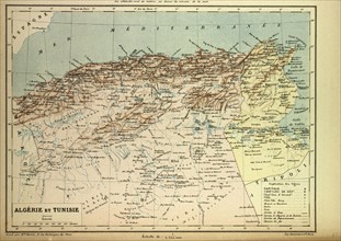 MAP OF ALGERIA AND TUNISIA