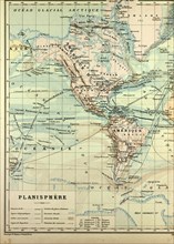 MAP OF NORTH AMERICA AND SOUTH AMERICA