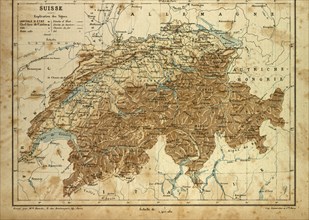 MAP OF SWITZERLAND