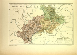 MAP OF HAUTES-ALPES, FRANCE