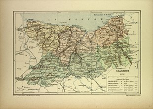 MAP OF CALVADOS, FRANCE