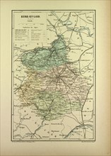 MAP OF EURE-ET-LOIRE, FRANCE