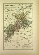 MAP OF HAUTE-GARONNE, FRANCE