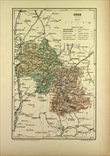 MAP OF ISÃàRE, FRANCE