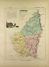 MAP OF ARDÃàCHE, FRANCE