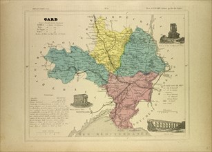 MAP OF GARD, FRANCE