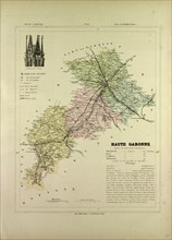 MAP OF HAUTE GARONNE, FRANCE