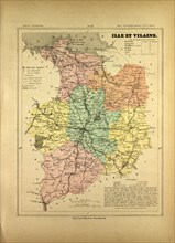 MAP OF ILLE ET VILAINE, FRANCE