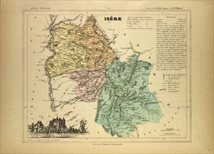 MAP OF ISÃàRE, FRANCE