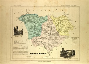 MAP OF HAUTE LOIRE, FRANCE