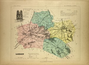 MAP OF LOIRET, FRANCE