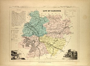 MAP OF LOT ET GARONNE, FRANCE