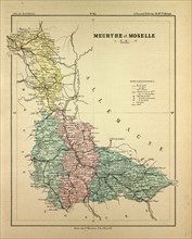 MAP OF MEURTHE ET MOSELLE, FRANCE