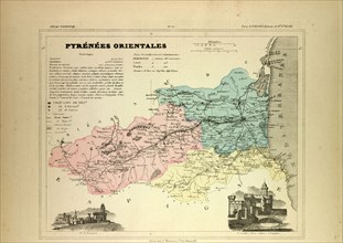 MAP OF PYRÃâNÃâES ORIENTALES, FRANCE