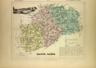 MAP OF HAUTE SAÃîNE, FRANCE
