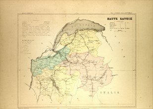 MAP OF HAUTE SAVOIE, FRANCE