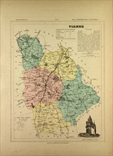MAP OF VIENNE, FRANCE
