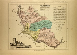 MAP OF VAUCLUSE, FRANCE