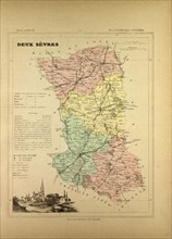 MAP OF DEUX SÃàVRES, FRANCE