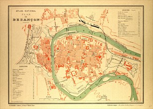 MAP OF BESANÃáON, FRANCE