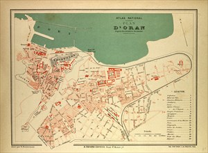 MAP OF ORAN, FRANCE