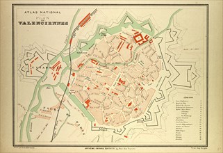 MAP OF VALENCIENNES, FRANCE