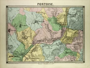 MAP OF PONTOISE, FRANCE