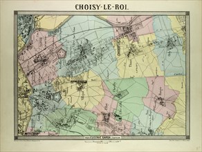 MAP OF CHOISY-LE-ROI, FRANCE