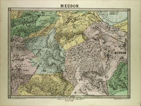 MAP OF MEUDON, FRANCE