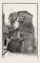 HOUSE BUILT AGAINST THE ROCK, GRASSE, FRANCE